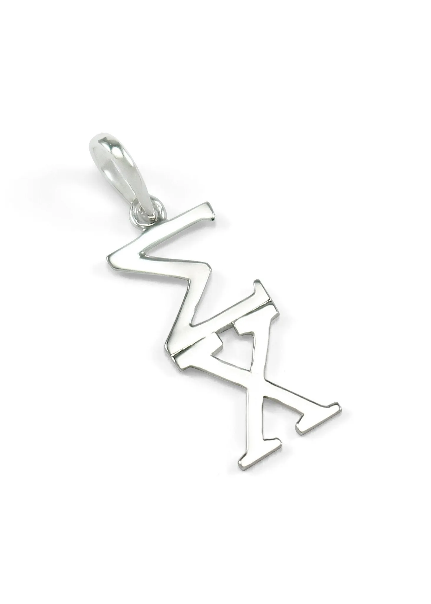 14k White Gold Sigma Chi Lavaliere