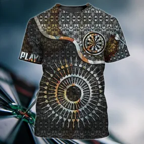 3D All Over Printed Dart Player T Shirt, Dart Shirts For Men Women, Best Gift For Dart Players