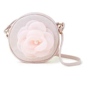 Accessorize London Girl's Kids Pearly Flower Round Bag