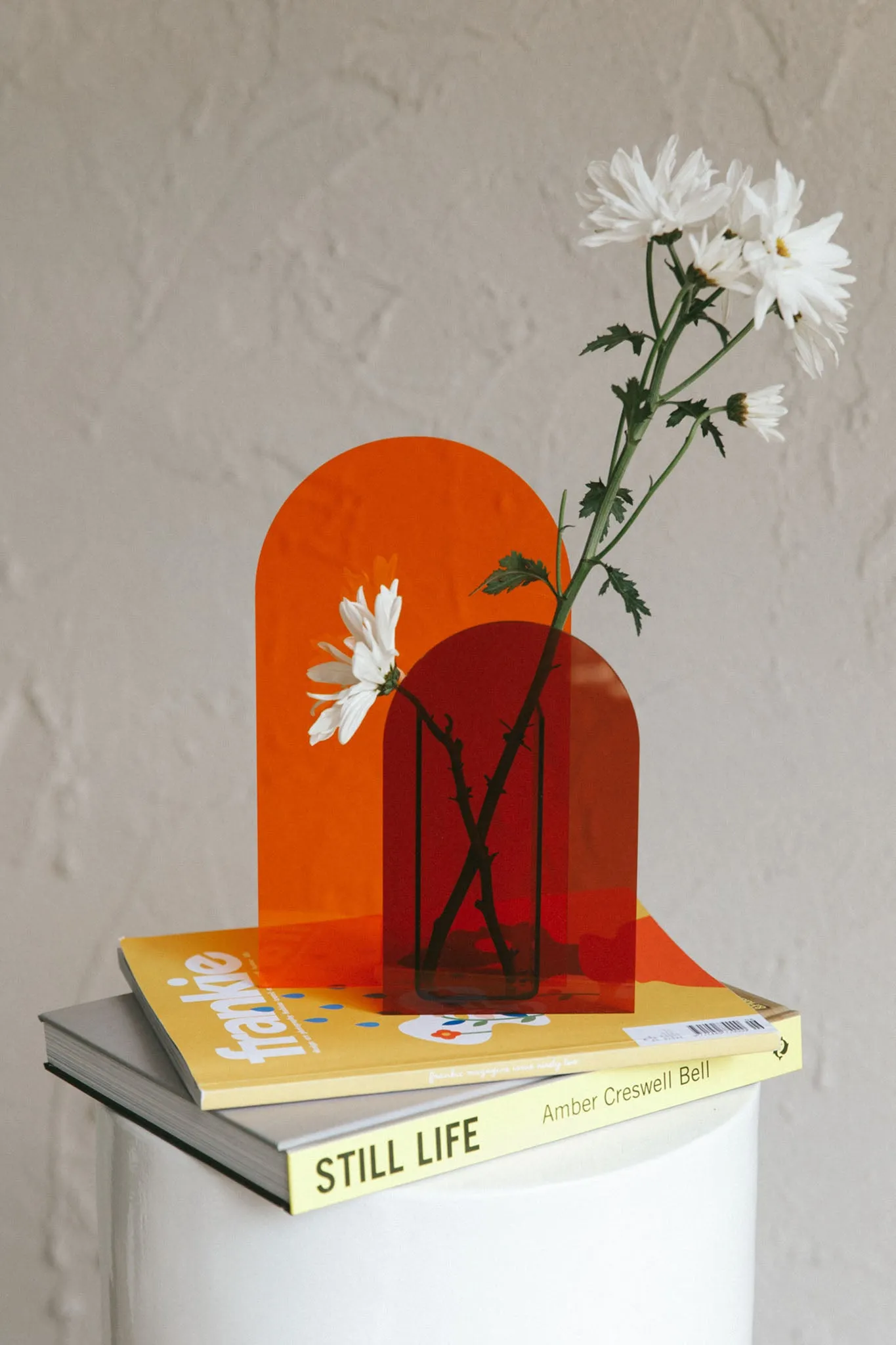 Adira Arch Shape Flower Vase Orange