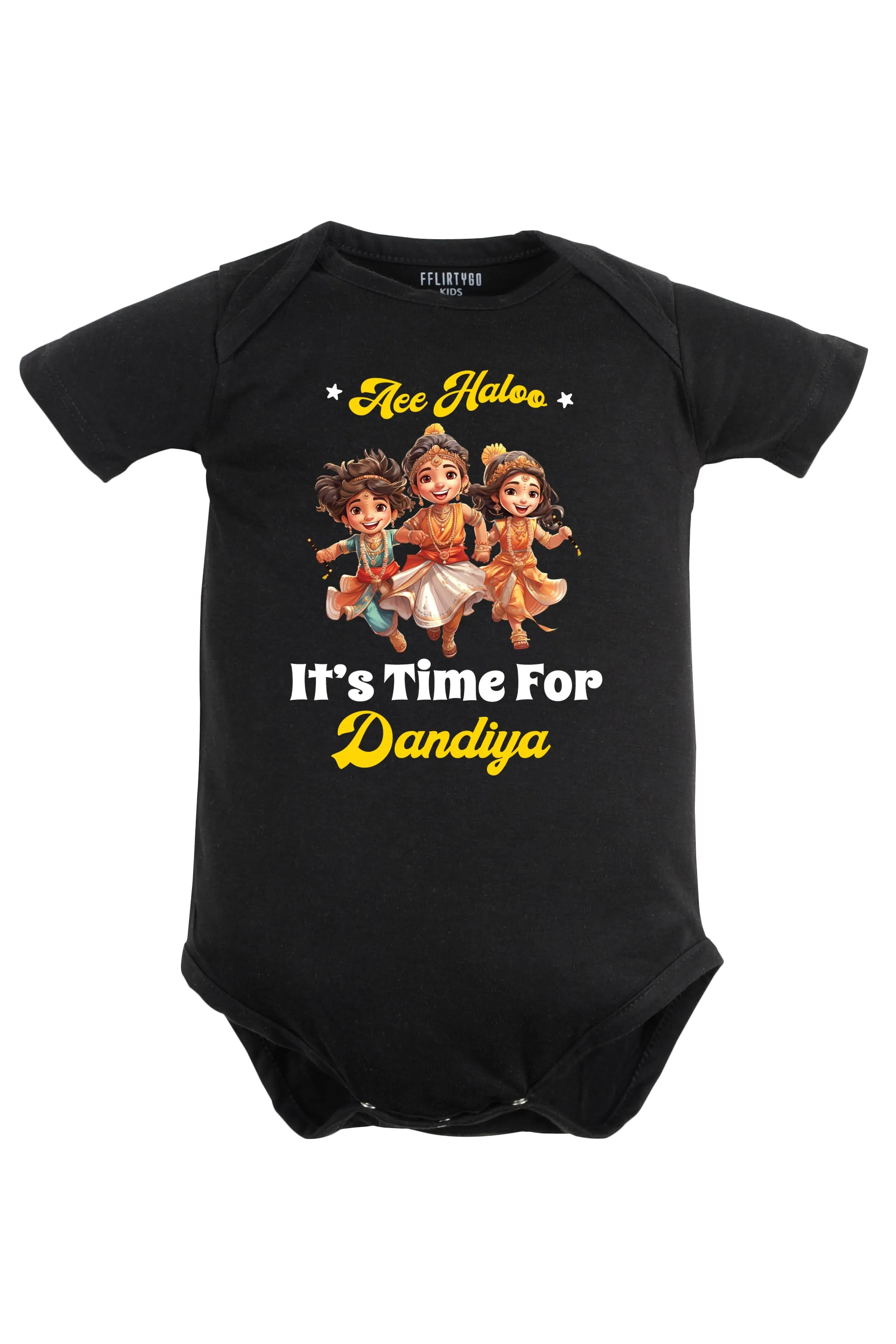 Aee Haloo It's Time For Dandiya Baby Romper | Onesies