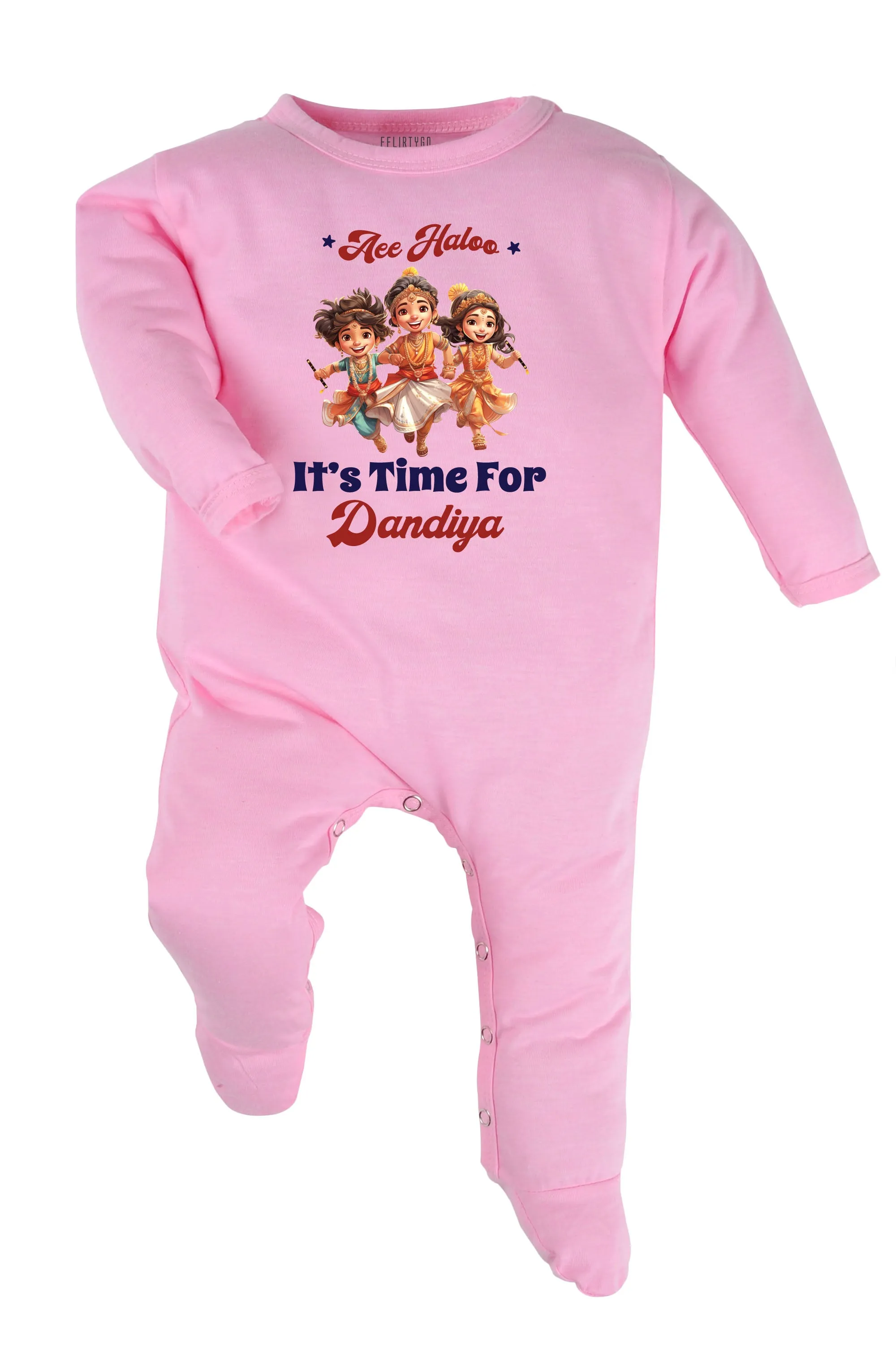 Aee Haloo It's Time For Dandiya Baby Romper | Onesies