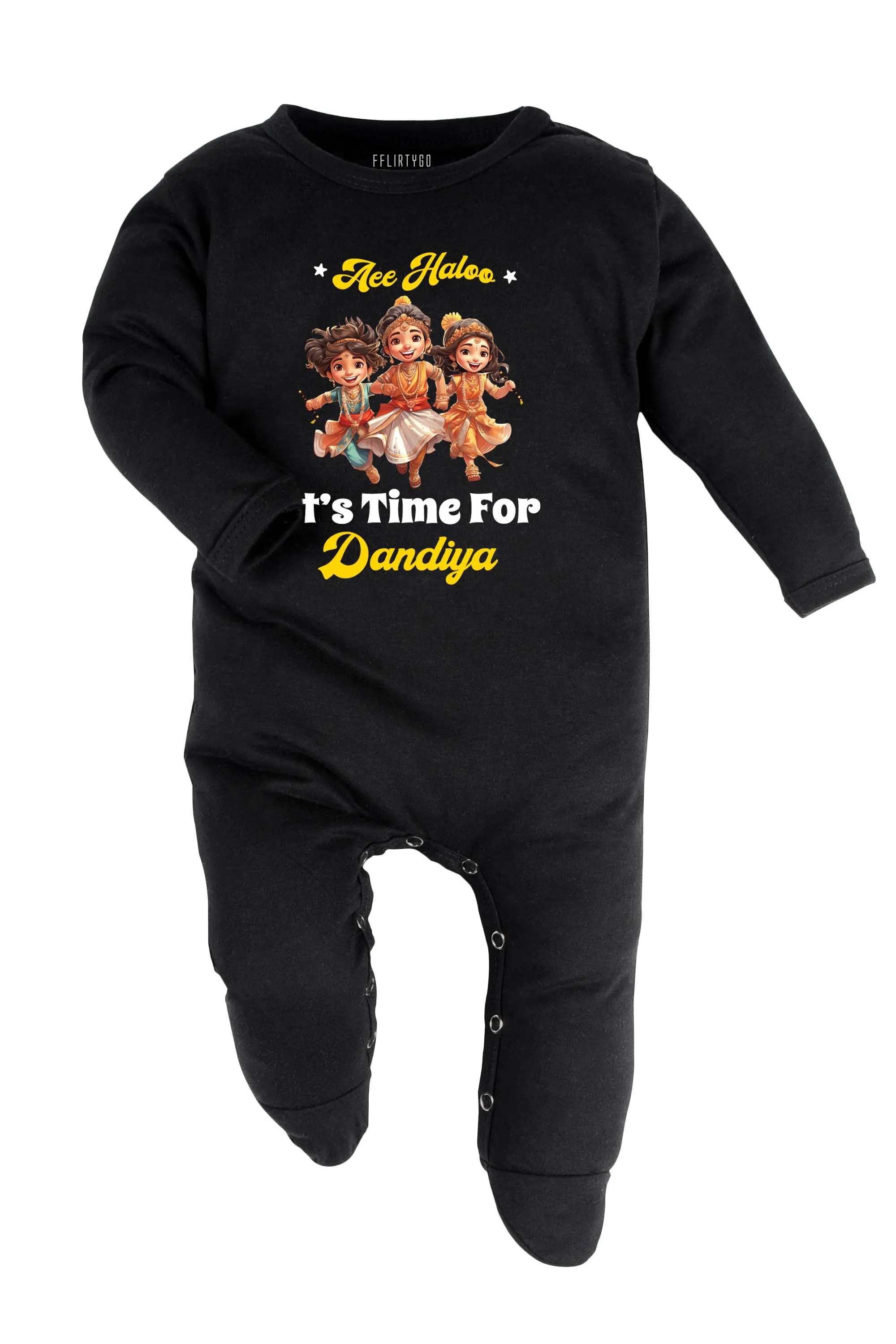 Aee Haloo It's Time For Dandiya Baby Romper | Onesies