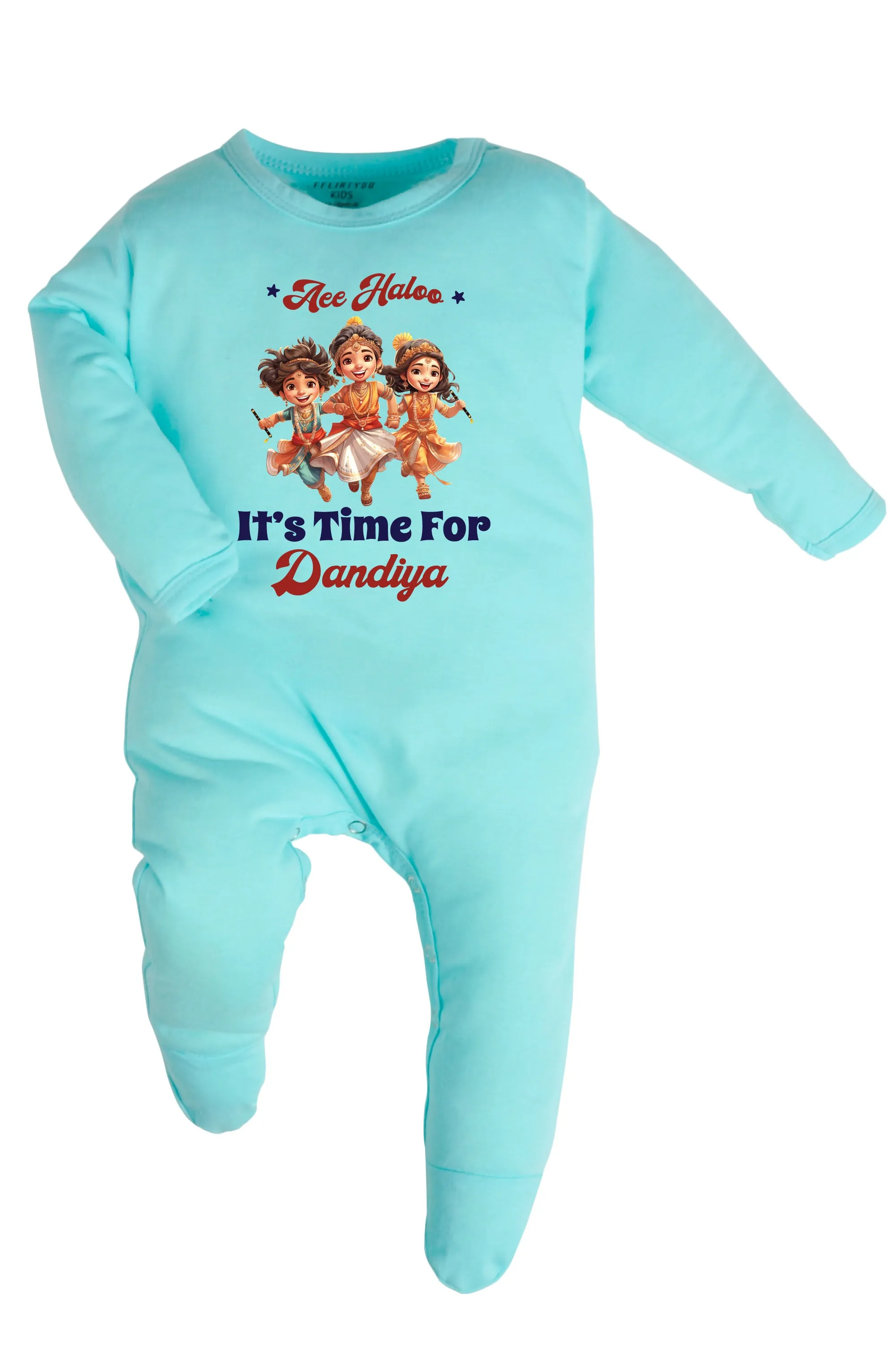 Aee Haloo It's Time For Dandiya Baby Romper | Onesies