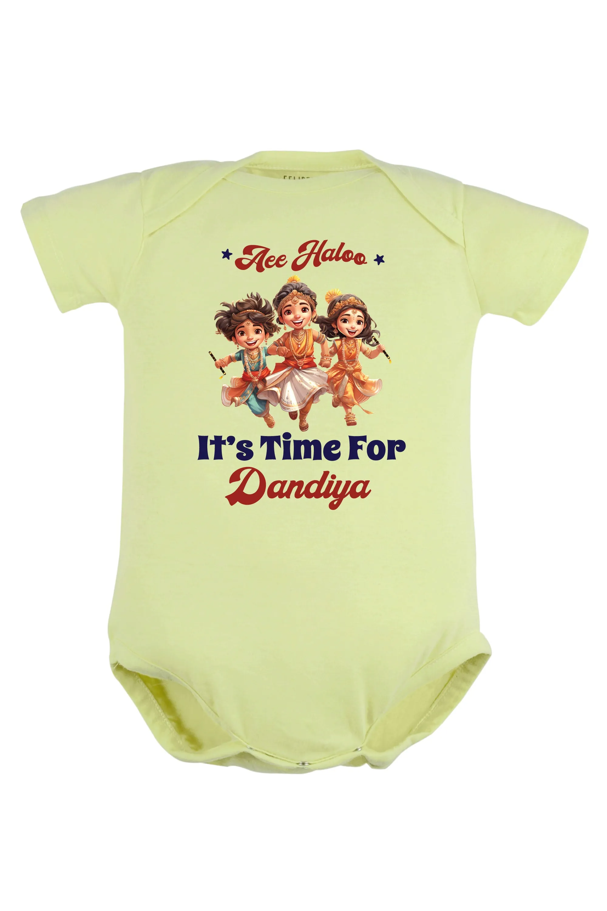 Aee Haloo It's Time For Dandiya Baby Romper | Onesies