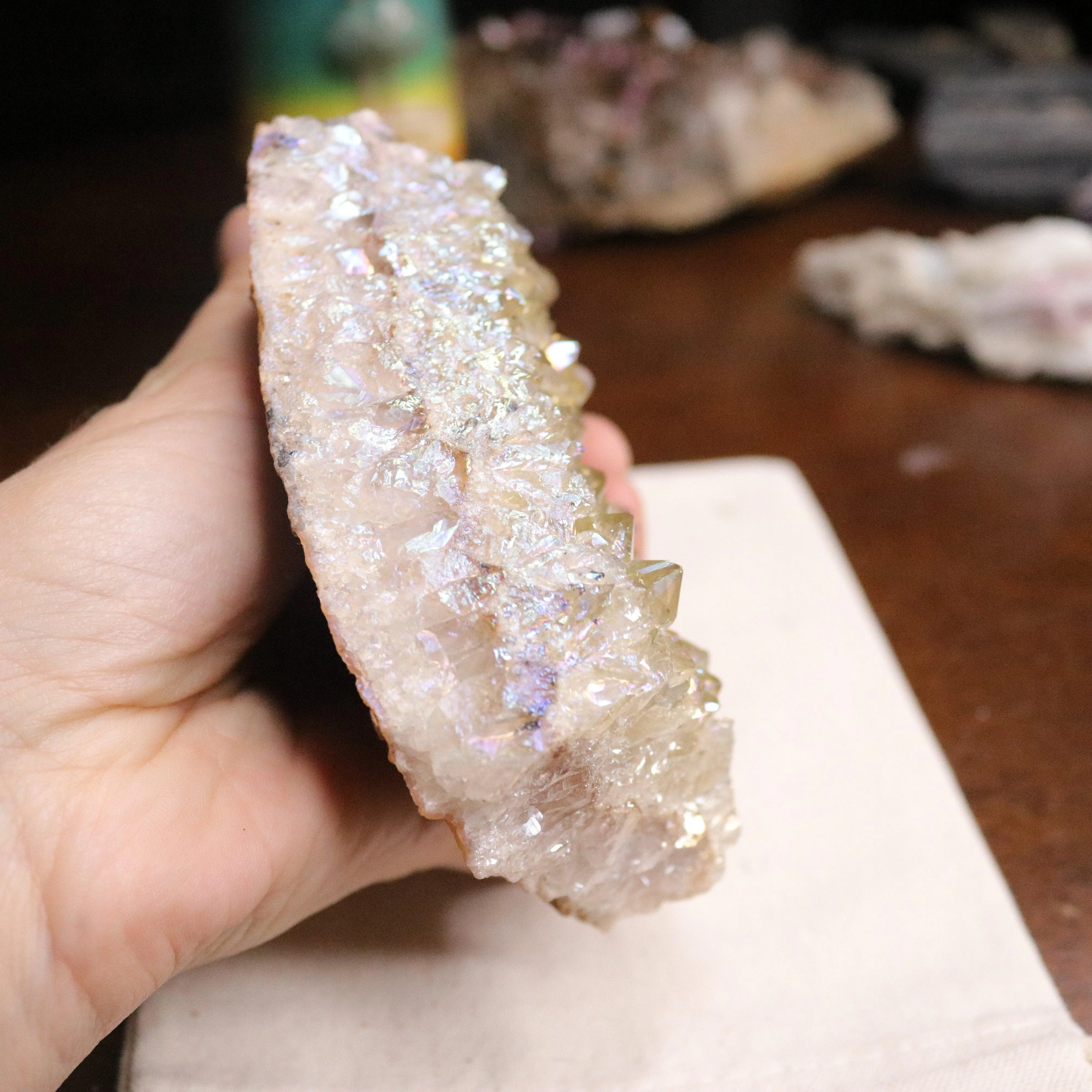 Angel Aura Citrine ~ Beautiful Display Crystal for Prosperity Altar