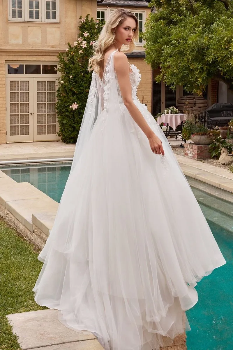 Aria | Layered Tulle Wedding Ball Gown | LaDivine CDS437W