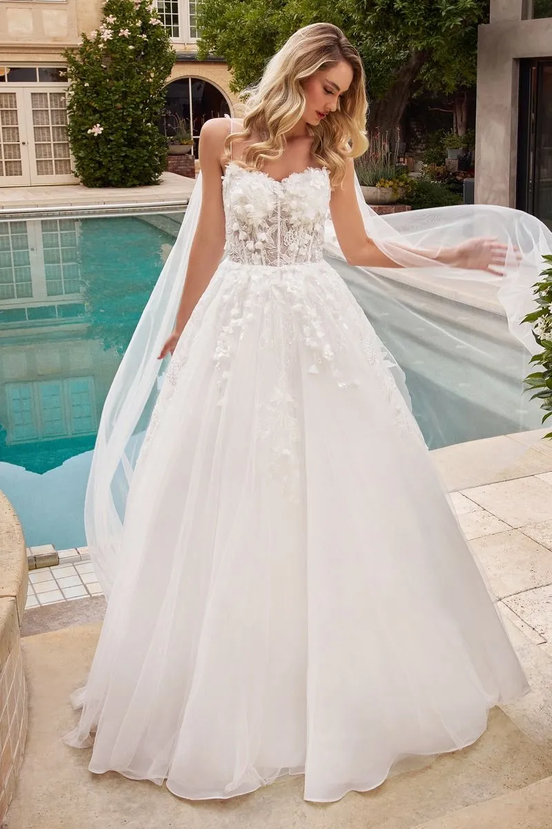 Aria | Layered Tulle Wedding Ball Gown | LaDivine CDS437W