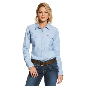 Ariat Women's FR Solid DuraStretch Snap Work Shirt