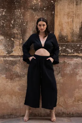 August Oversized Trousers - Black