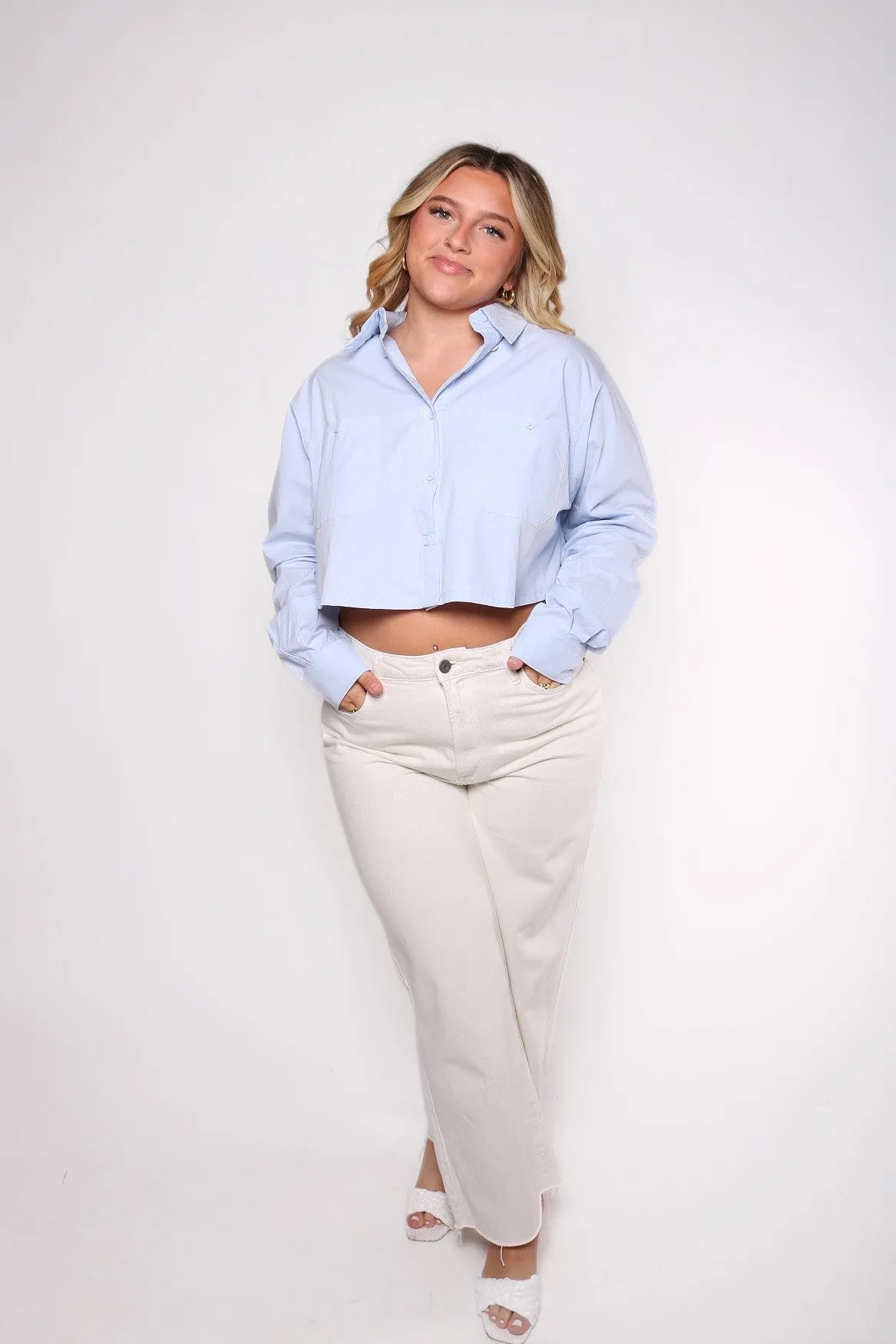 Baby Blue Button Down