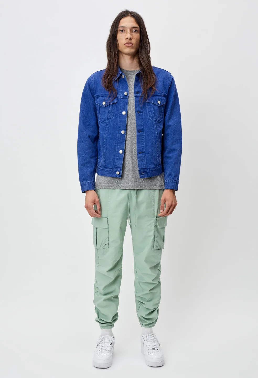 Back Sateen Cargo Pants / Sea Foam