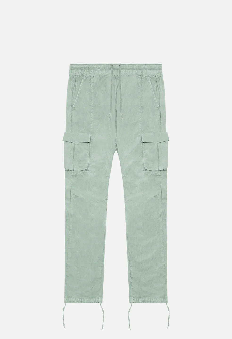 Back Sateen Cargo Pants / Sea Foam