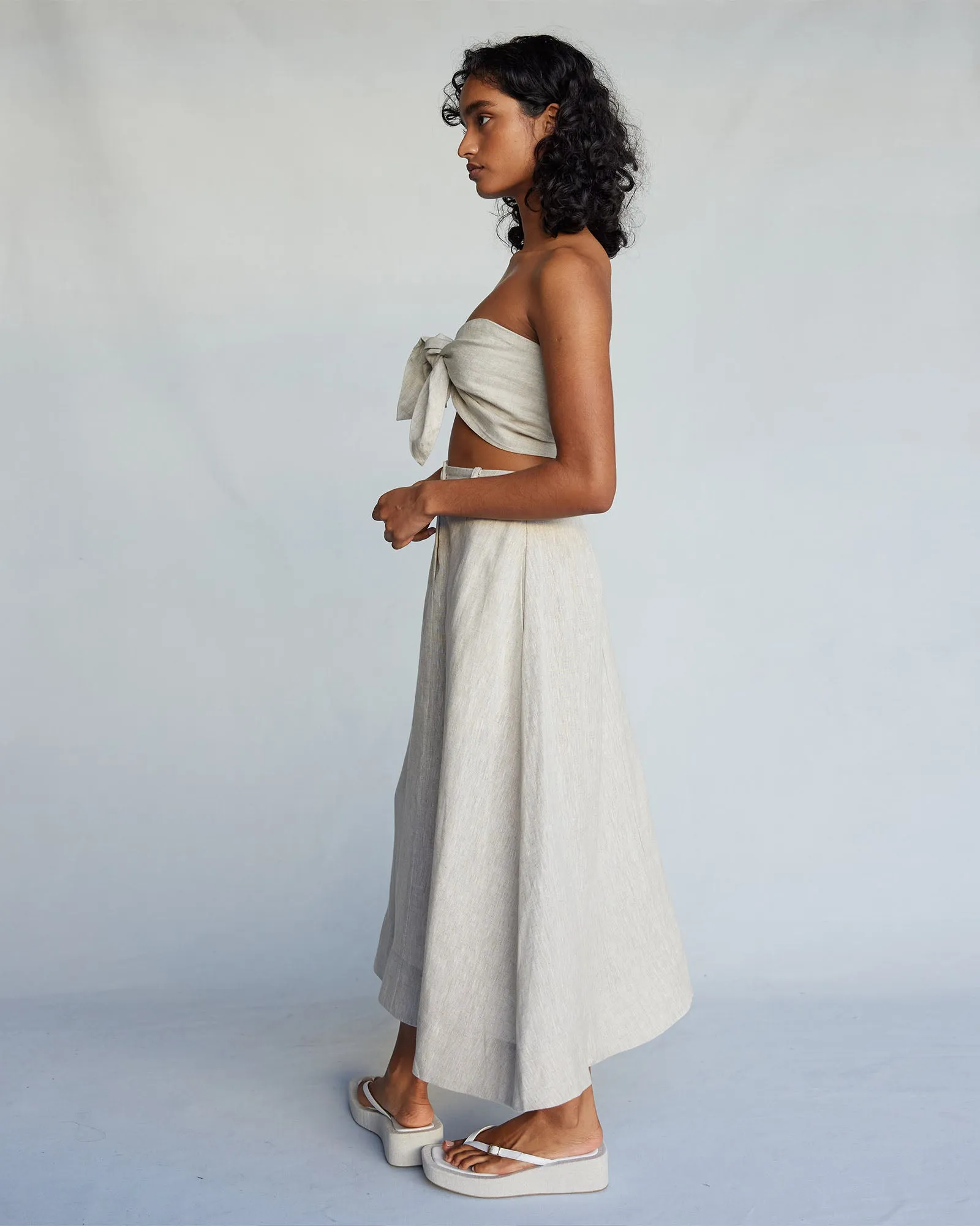 Barossa Linen Skirt - Natural