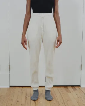 BASERANGE | SWEAT PANTS | OFF WHITE RIB