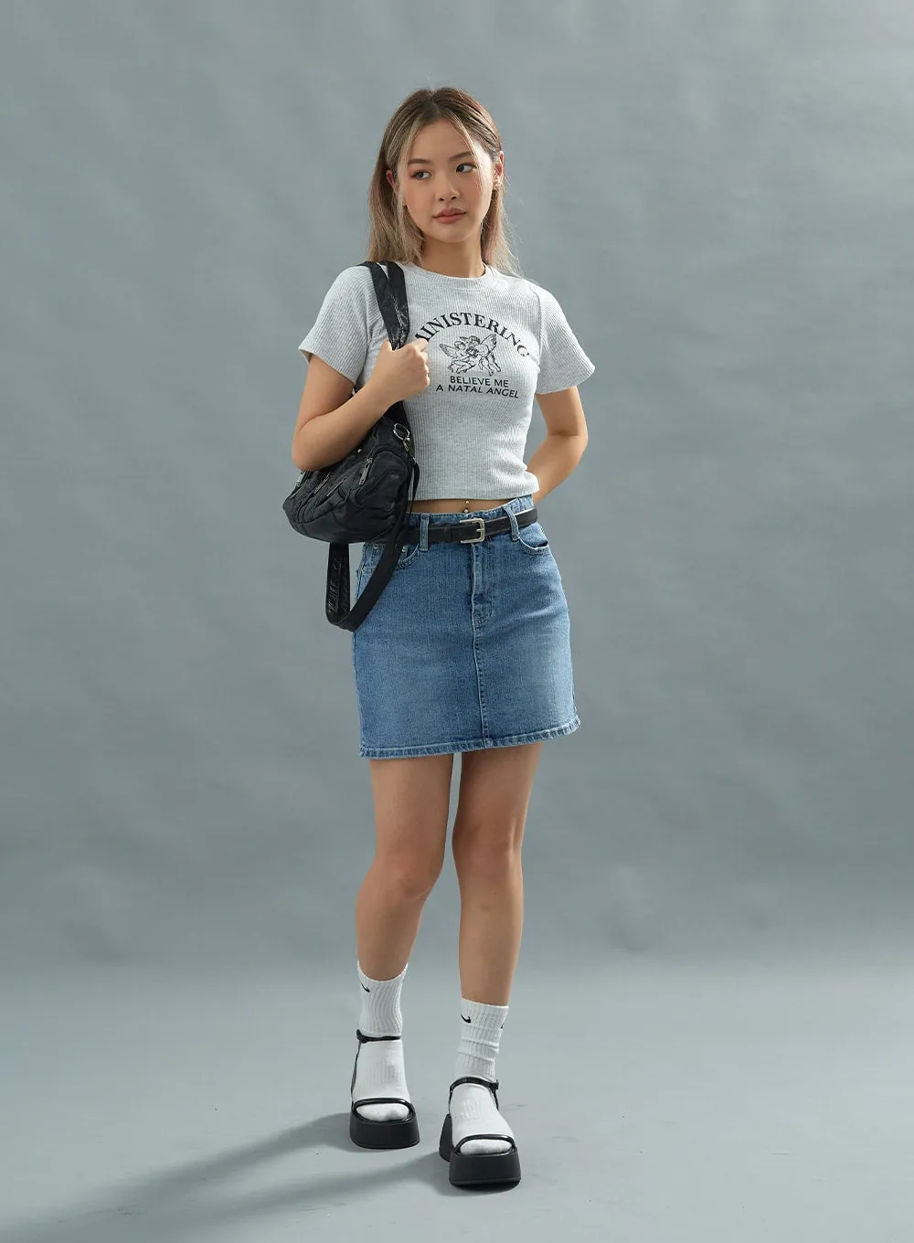 Basic Denim Miniskirt CU22