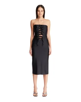 Black Jersey Knot Gala Dress