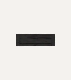 Black Silk Satin Cummerbund