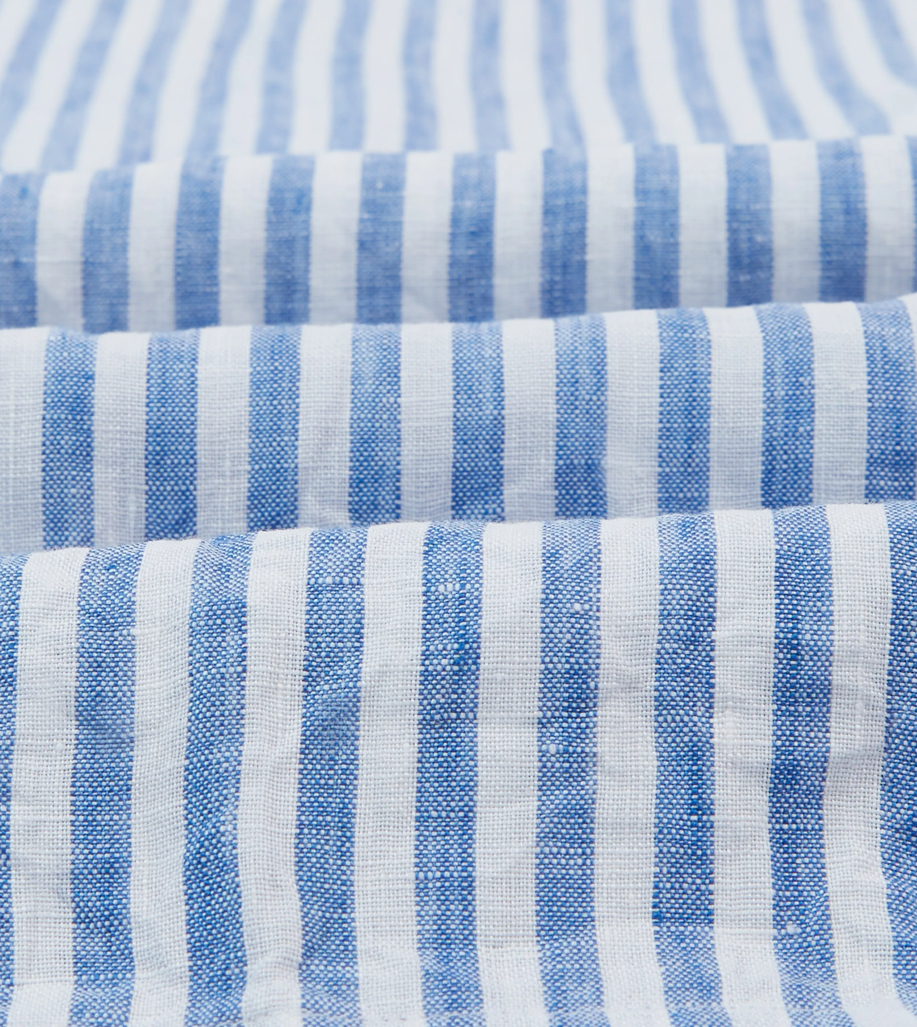 Blue Stripe Linen Smock Shirt