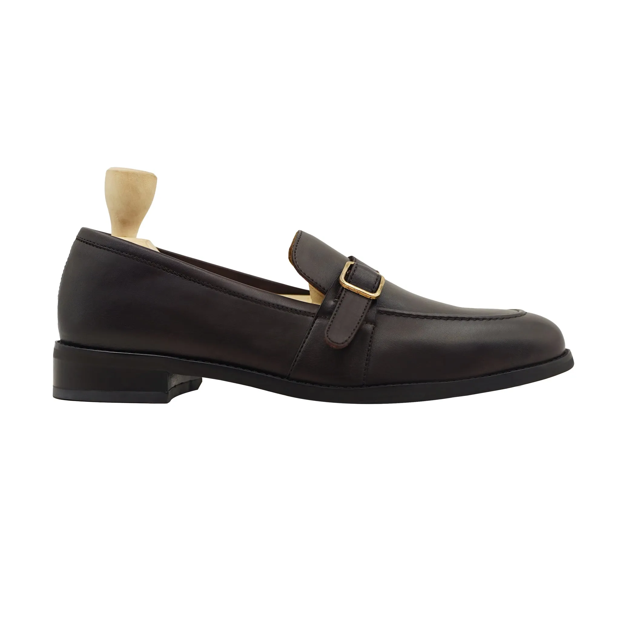 BRIXTON - DARK BROWN LOAFER