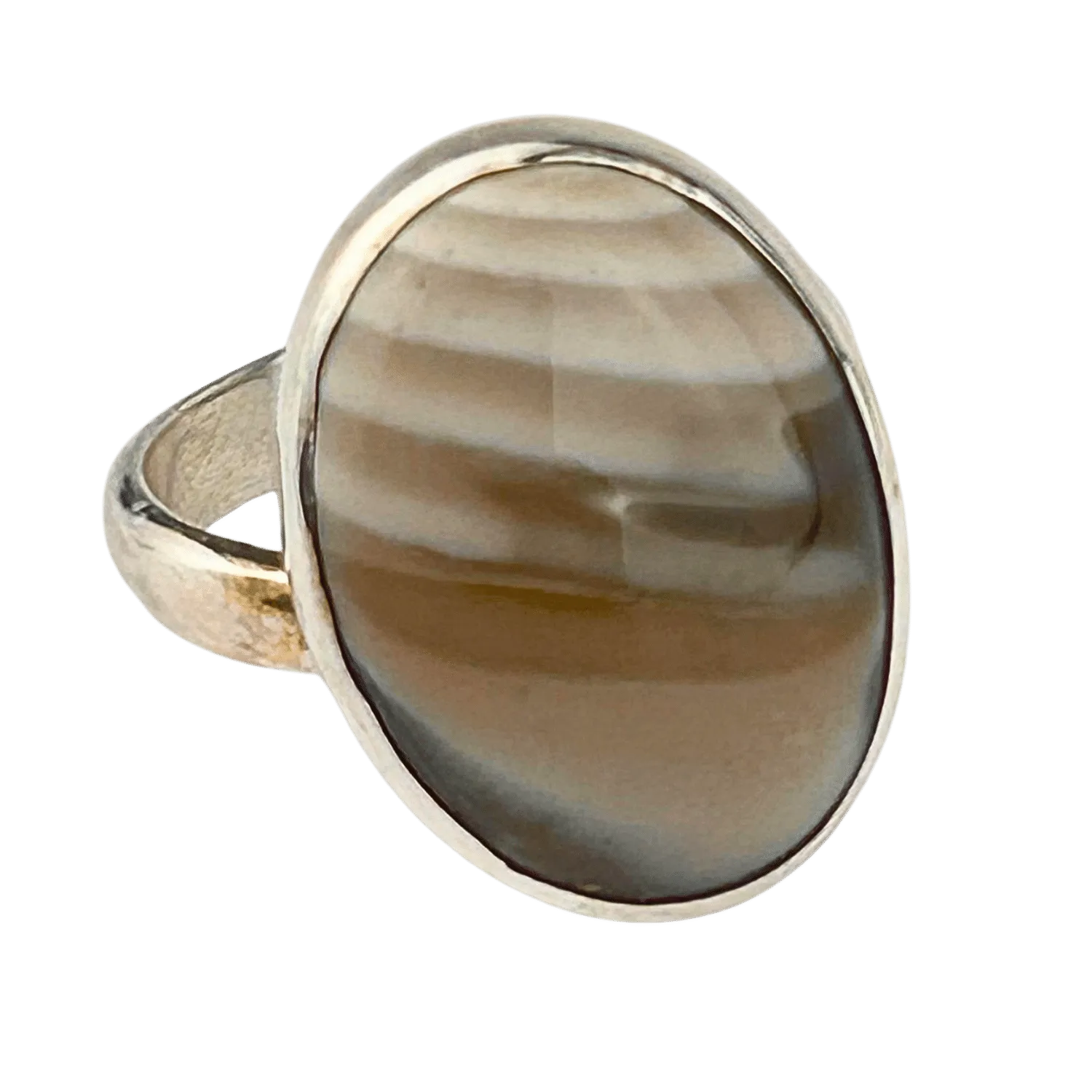 Brown Agate Ring #222