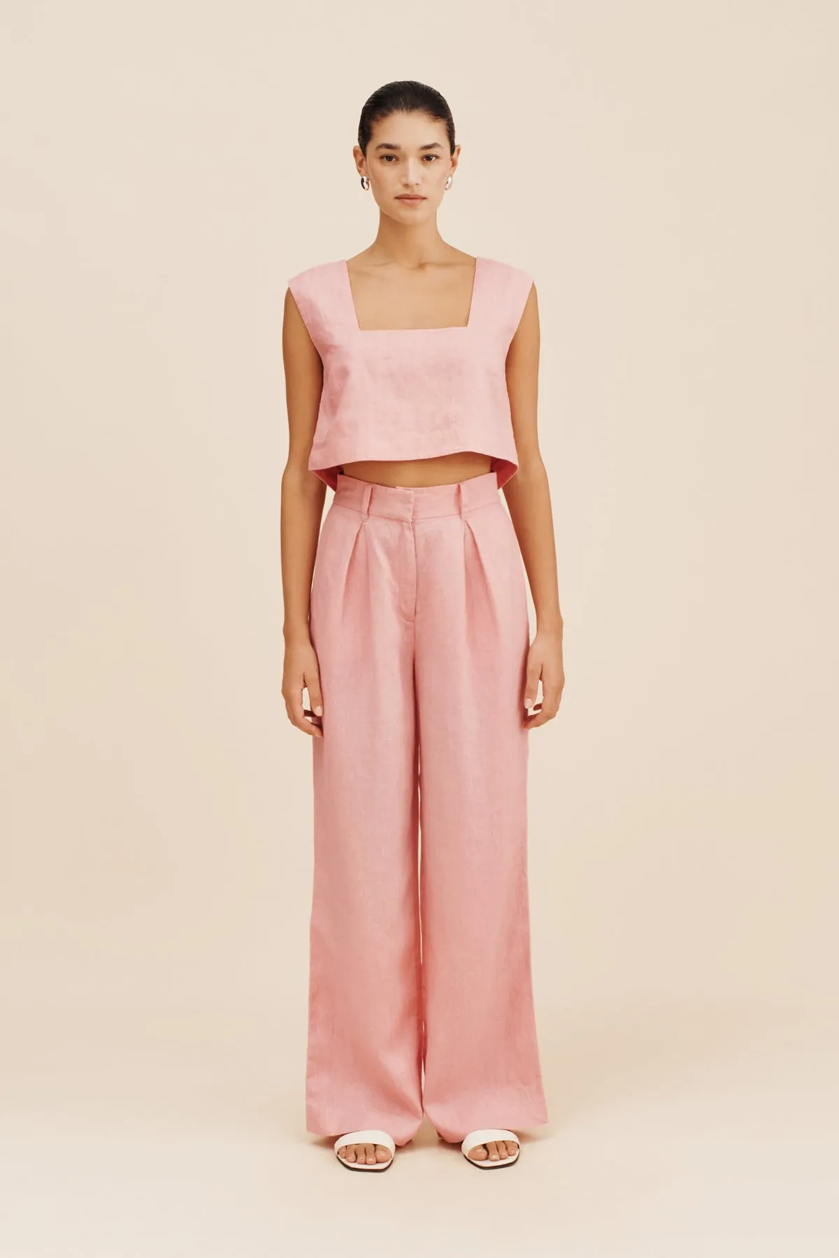 CALEB CROP TOP - PINK SALT