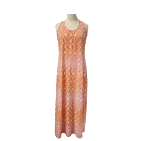 California Happenings Pink and Orange Printed Maxi Dress | Gently Used |