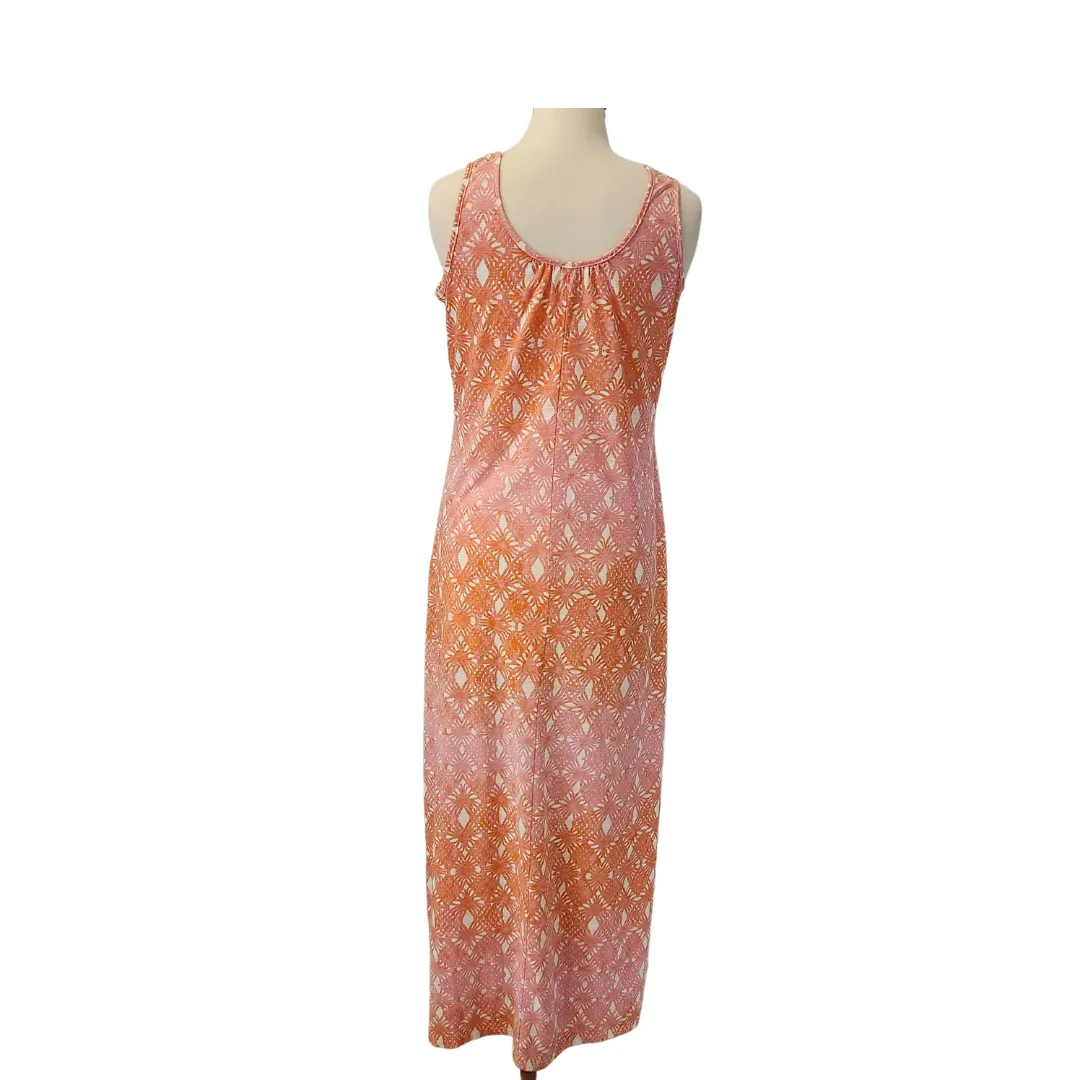 California Happenings Pink and Orange Printed Maxi Dress | Gently Used |