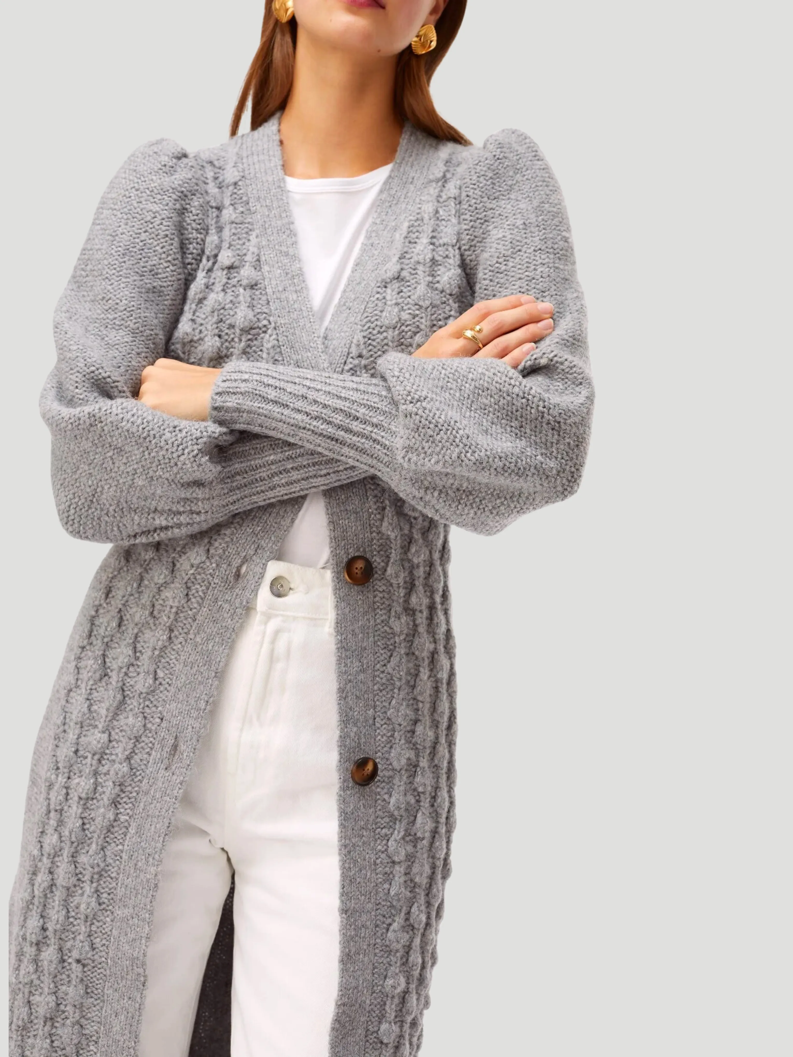 Camille Popcorn Cardigan Coat