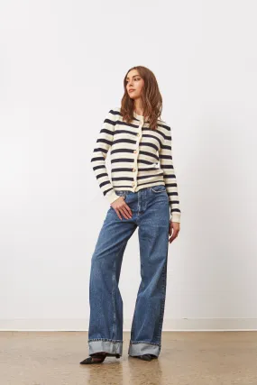 CAMILLE STRIPED CARDIGAN - LINE