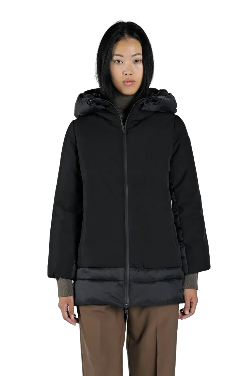 Canadian Alma women's long jacket with hood CN.G223368W black