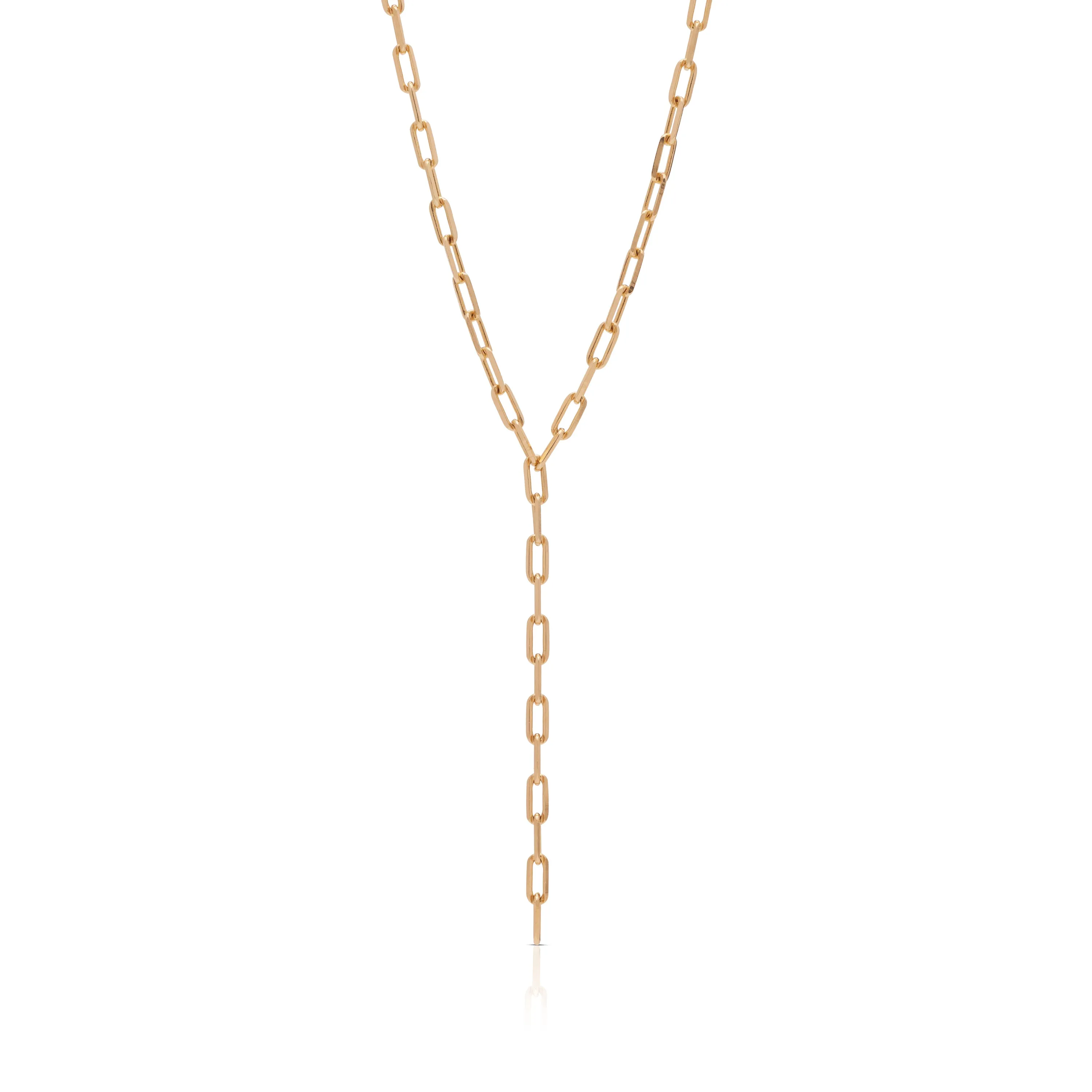 Chainette Lariat Necklace