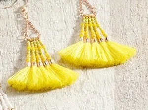 Charlie Paige Bold Tassel Earrings