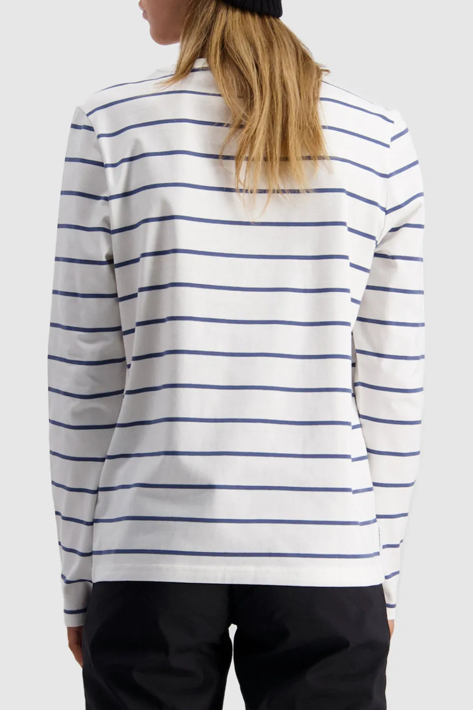 Chase White Stripe LS Laneway Tee