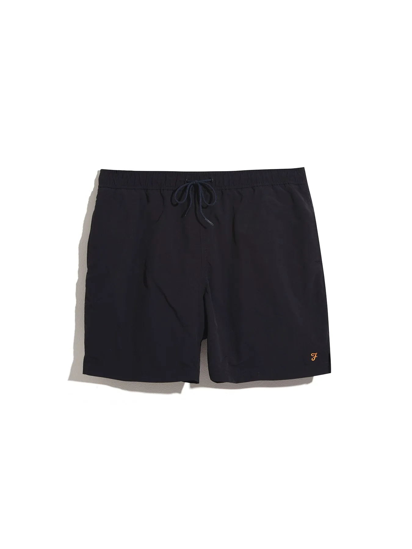 Colbert Regular Fit Plain Swim Shorts In Black