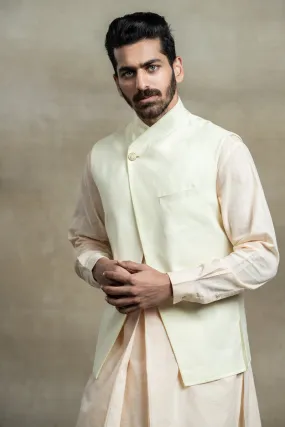 Cotton Asymmetrical Kurta Bundi Set