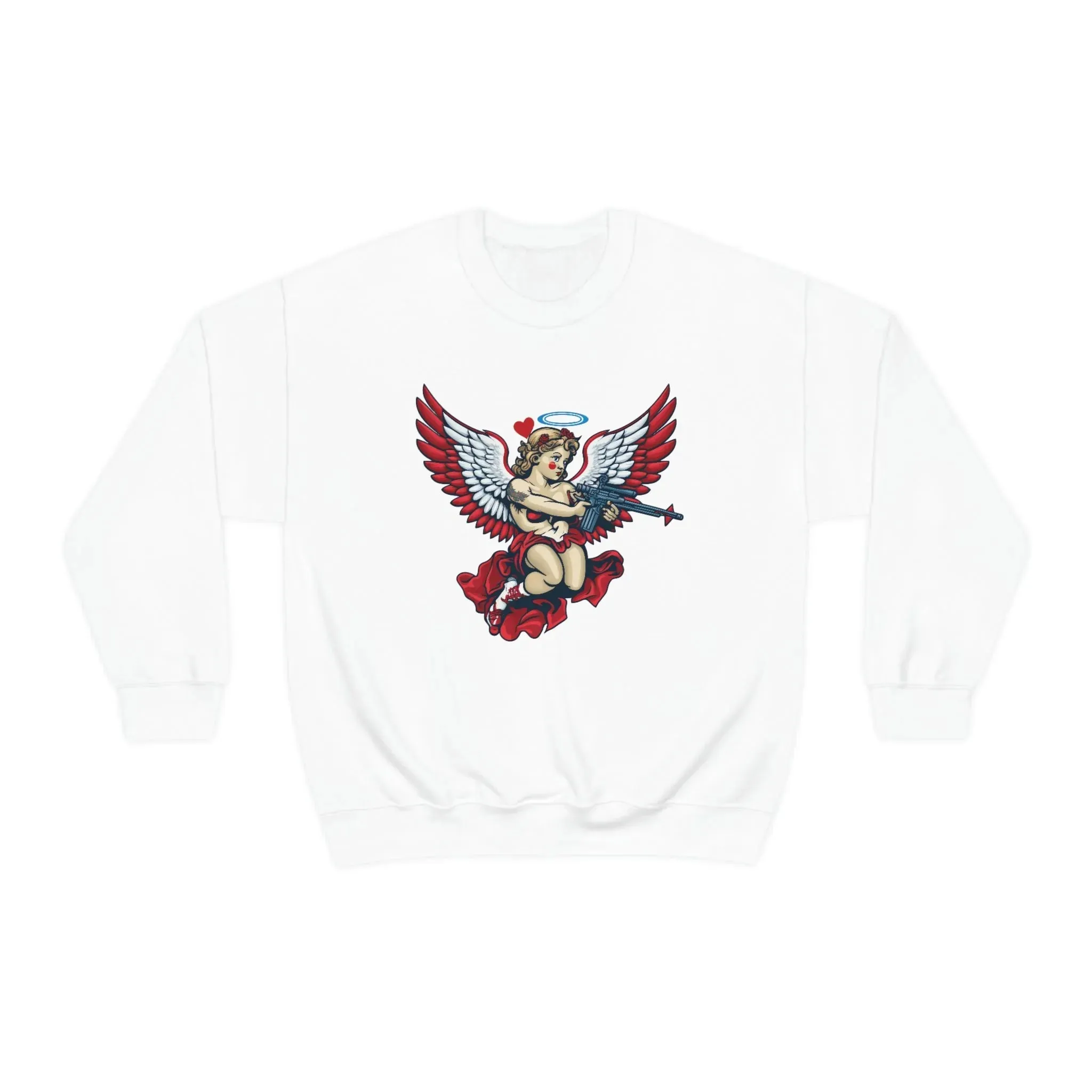 Cupid AR-15 Valentine's Day Unisex Heavy Blend™ Crewneck Sweatshirt