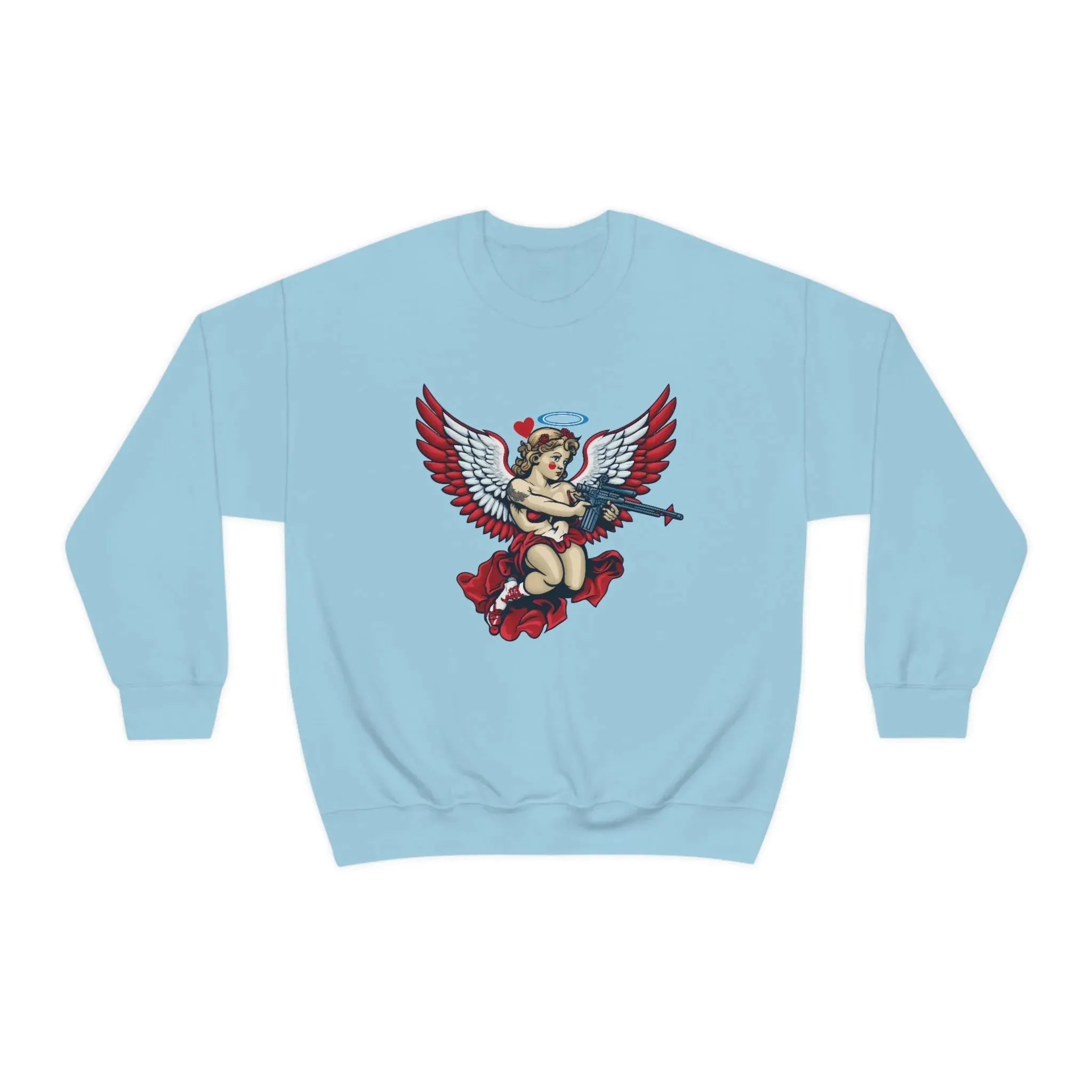 Cupid AR-15 Valentine's Day Unisex Heavy Blend™ Crewneck Sweatshirt