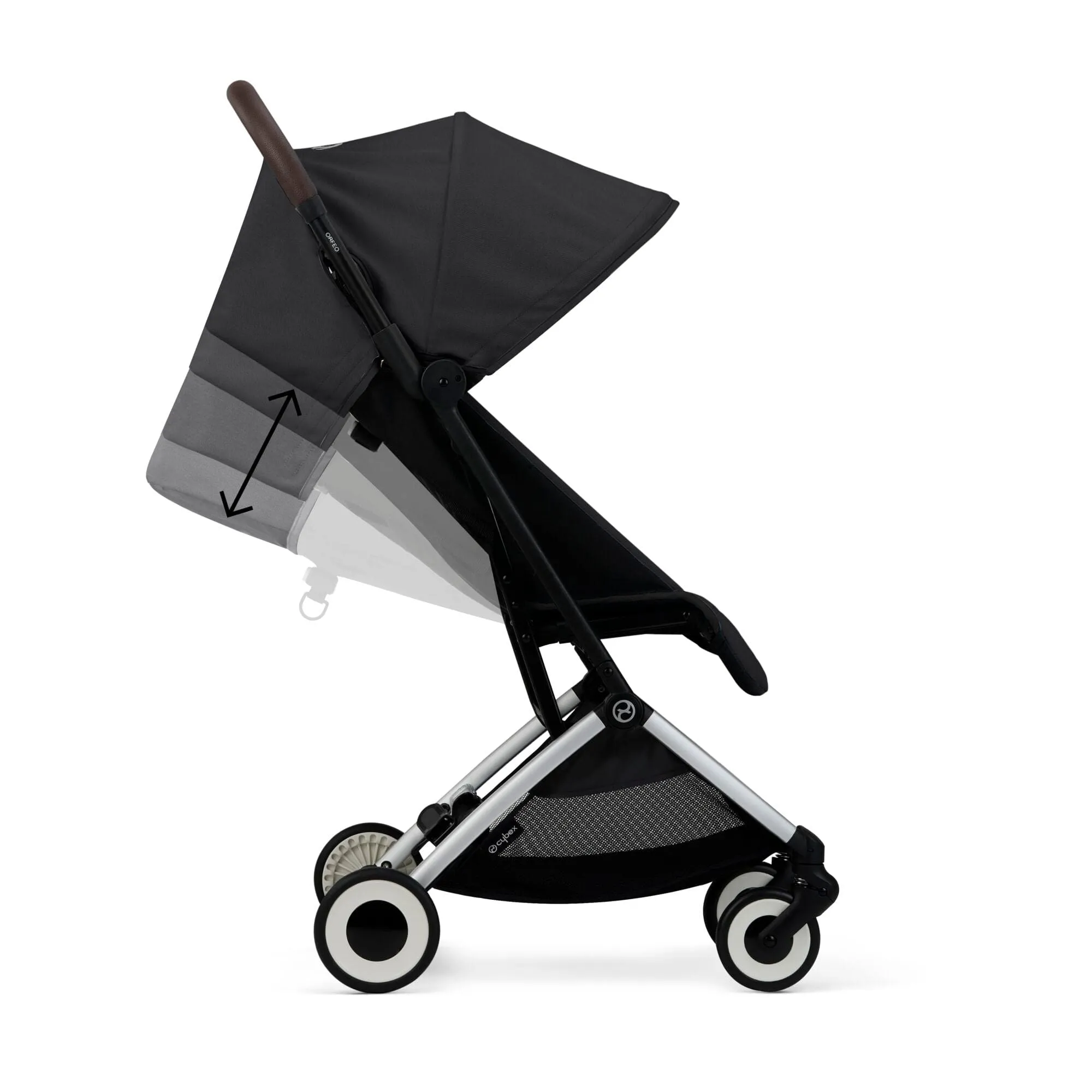 Cybex Orfeo Compact Stroller inc Raincover - Moon Black