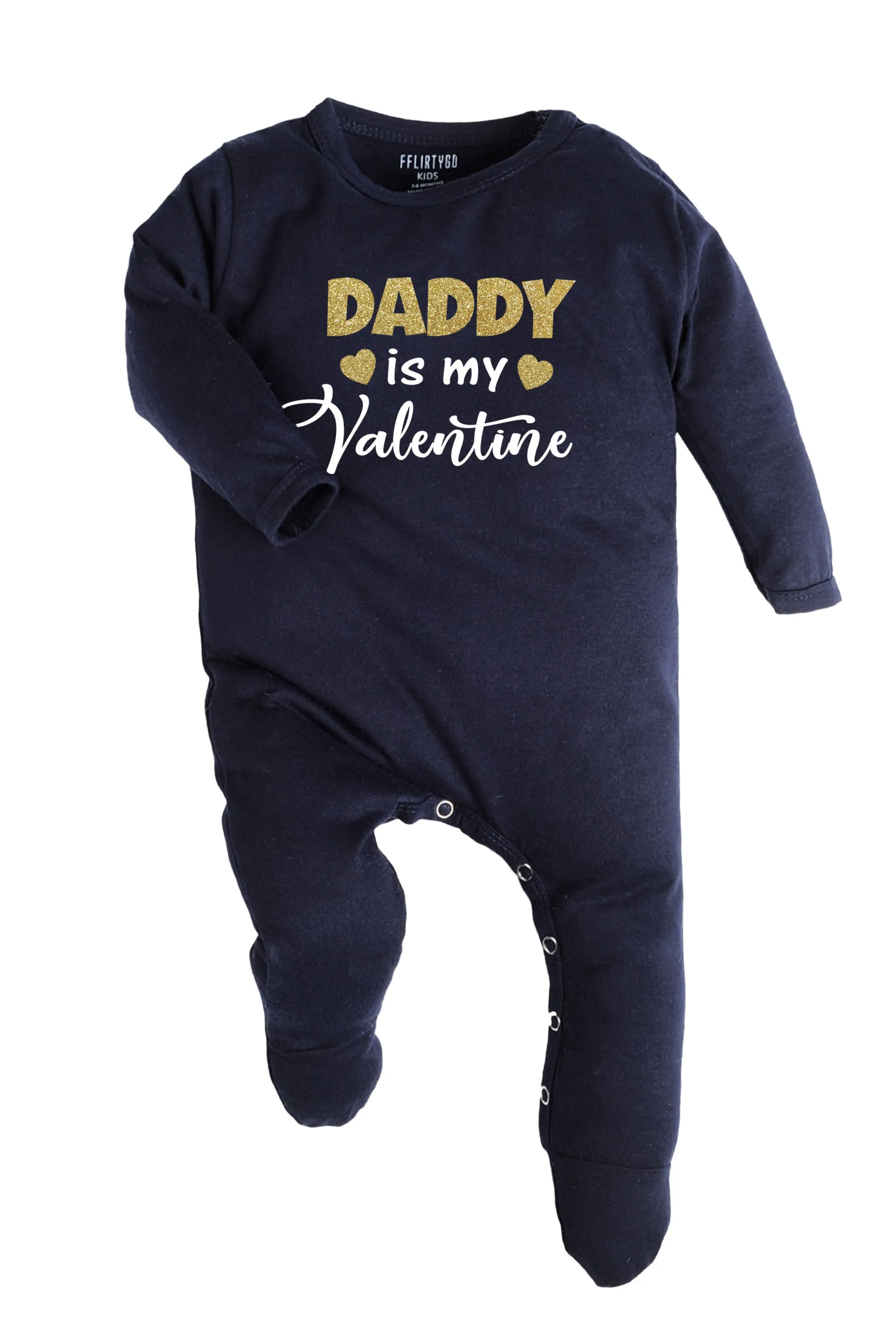 Daddy Is My Valentine Baby Romper | Onesies