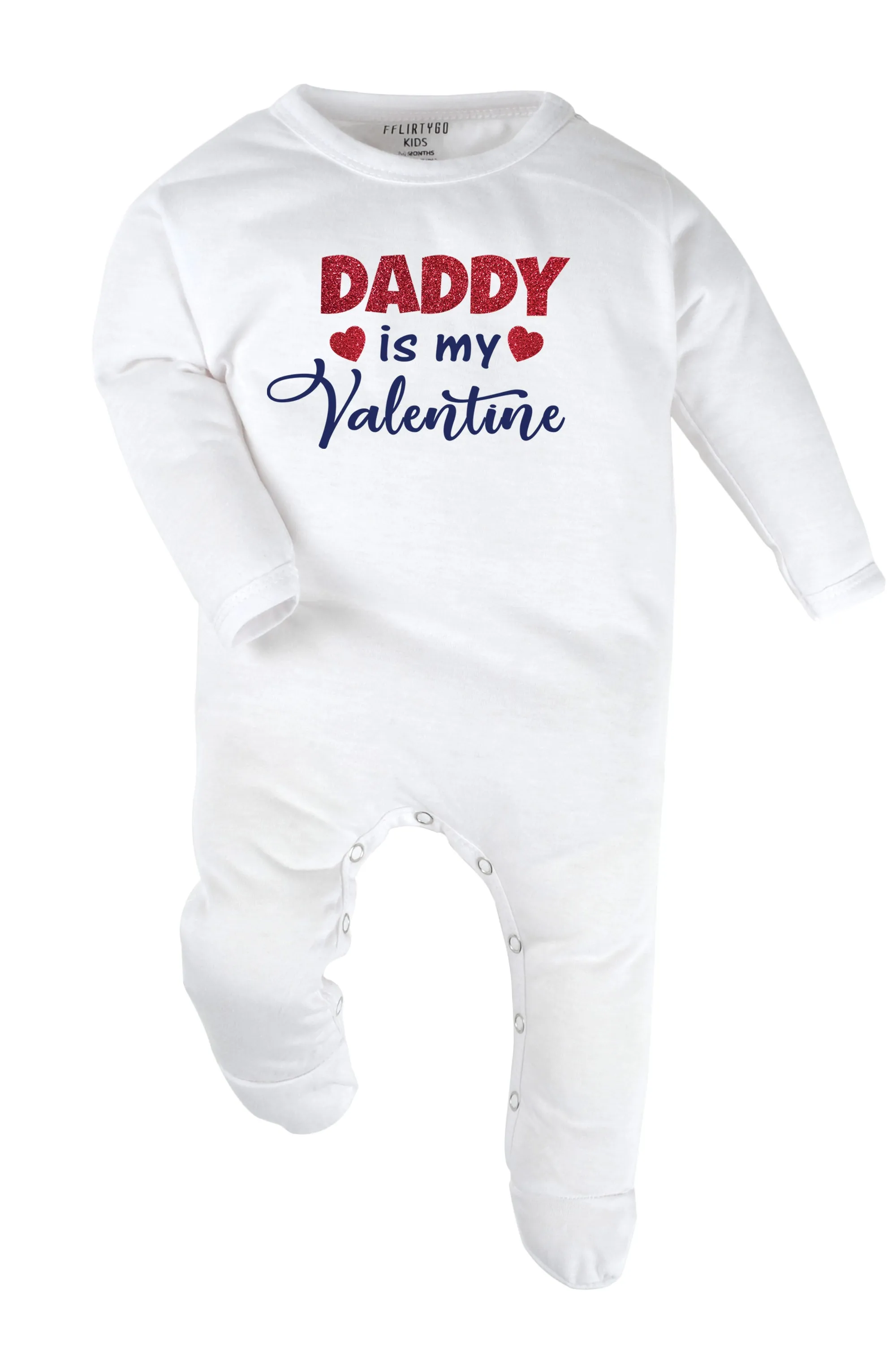 Daddy Is My Valentine Baby Romper | Onesies