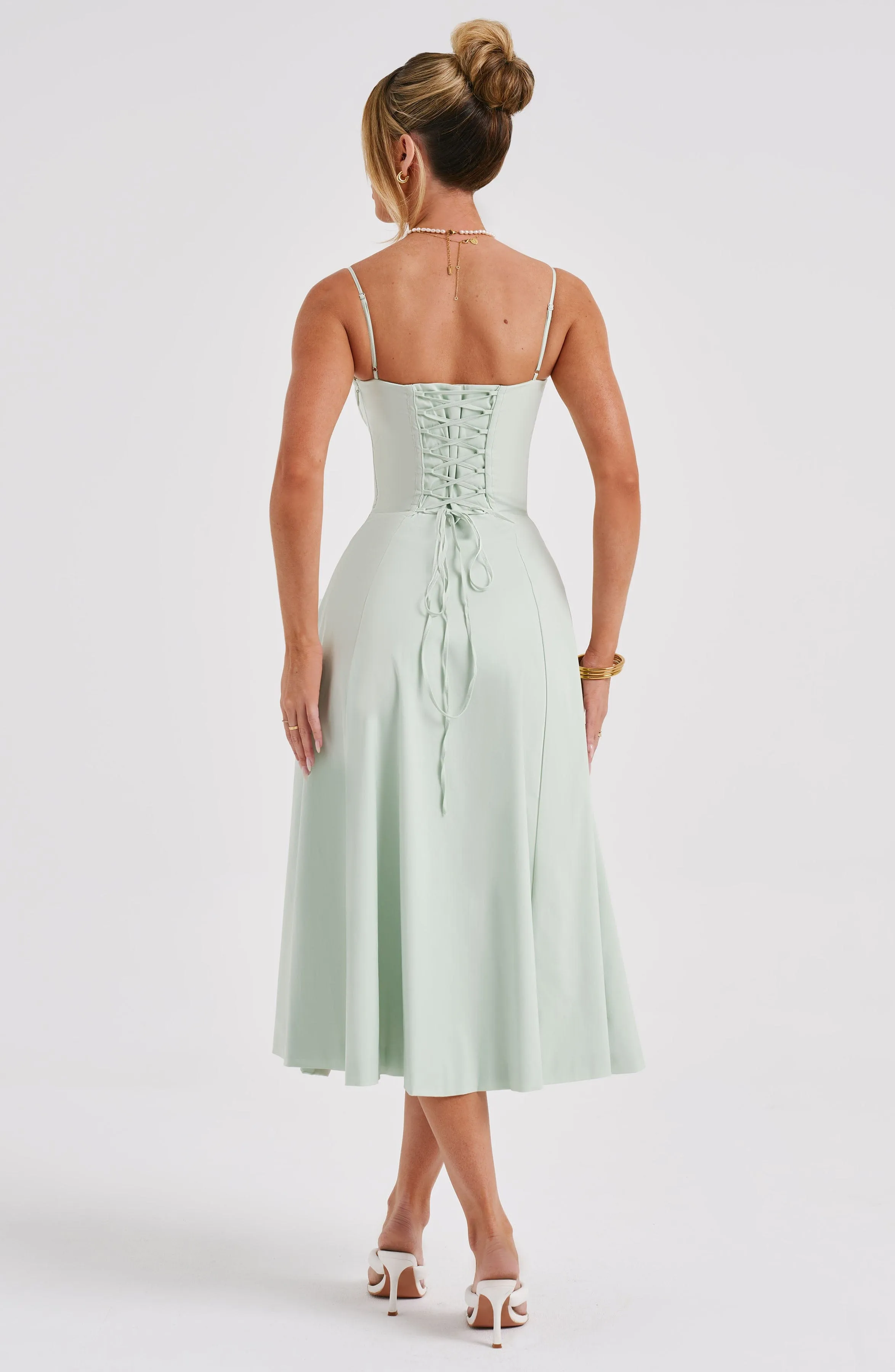 Deanna Midi Dress - Sage