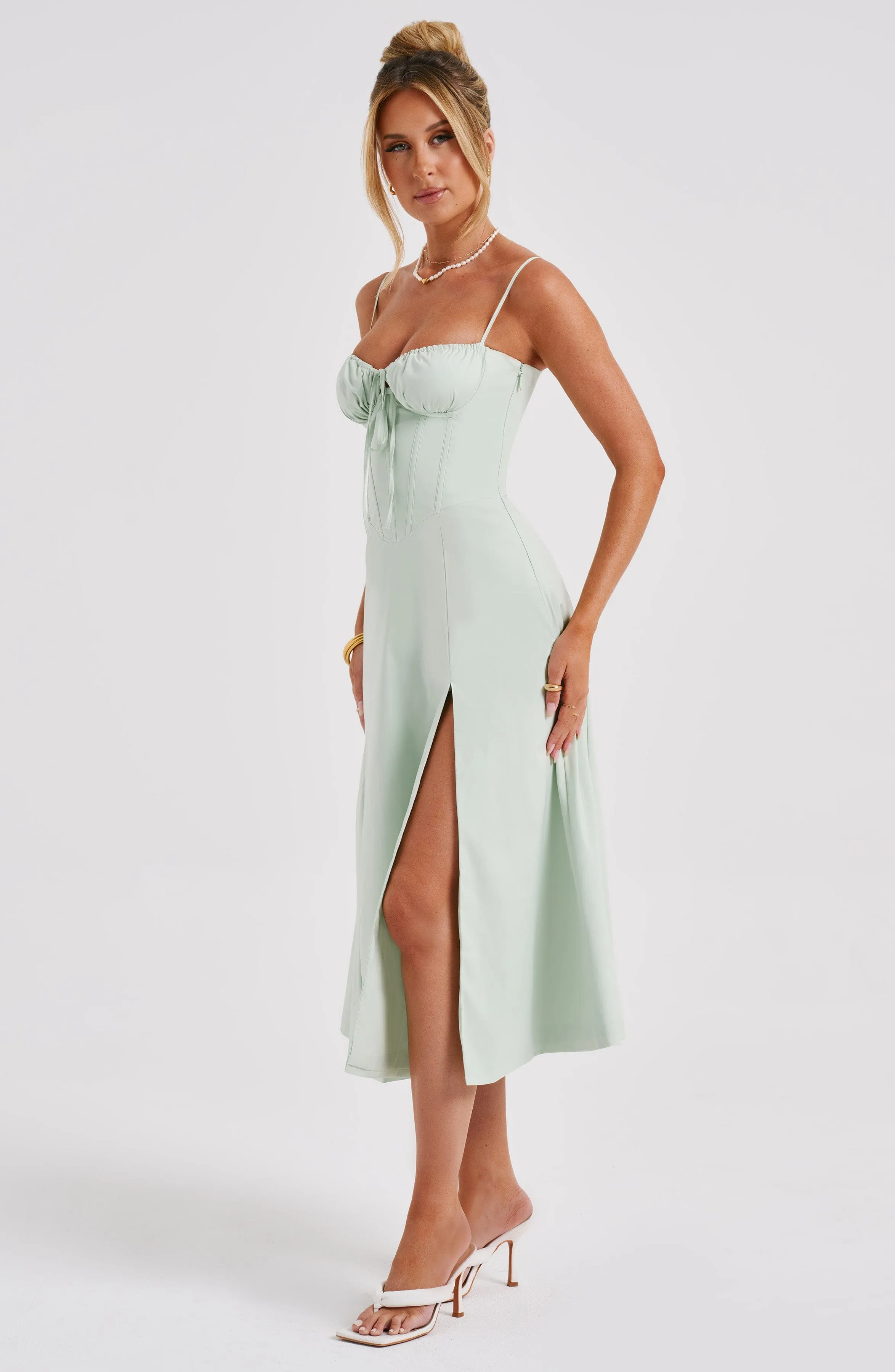 Deanna Midi Dress - Sage