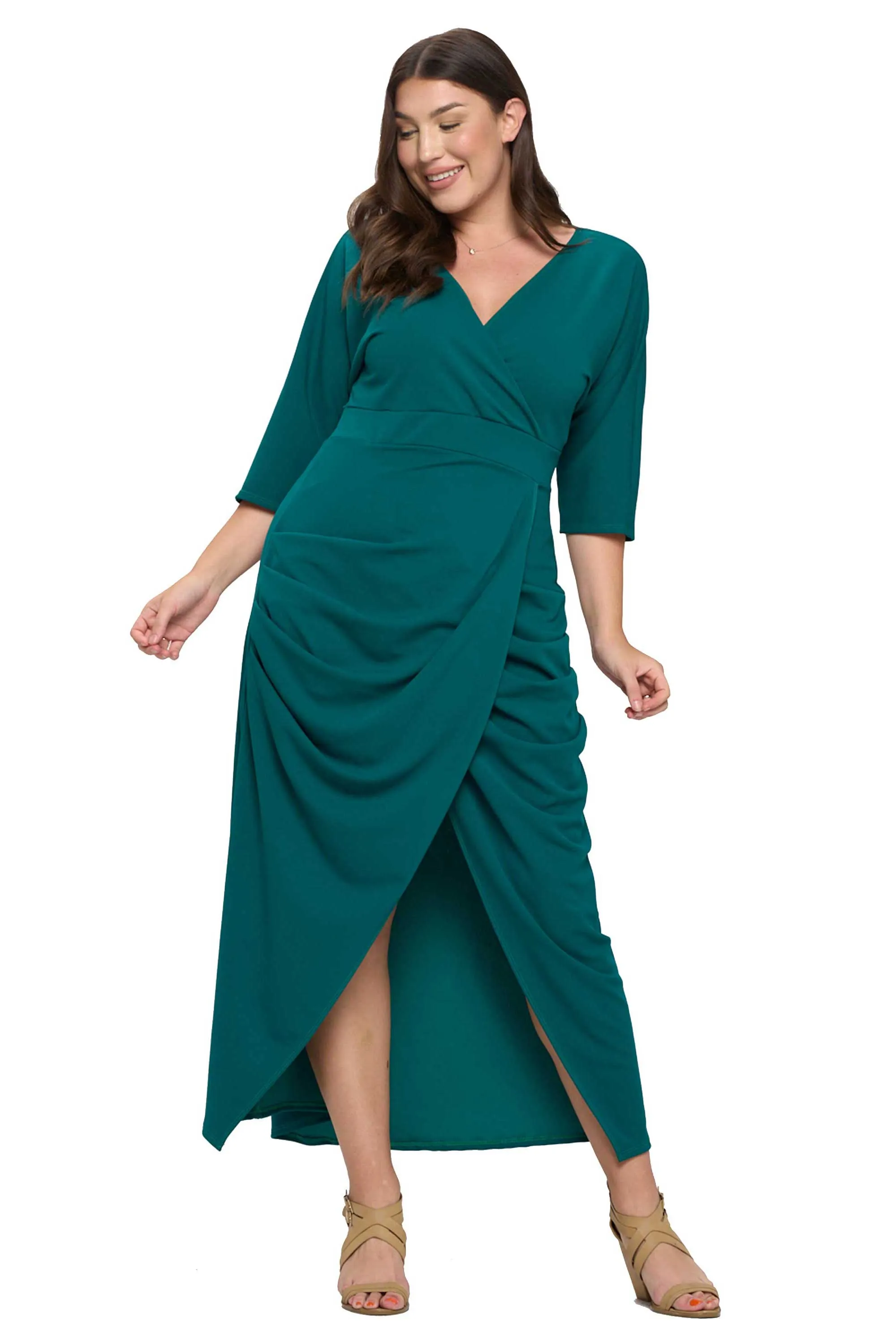 Dolman Wrap Maxi Dress