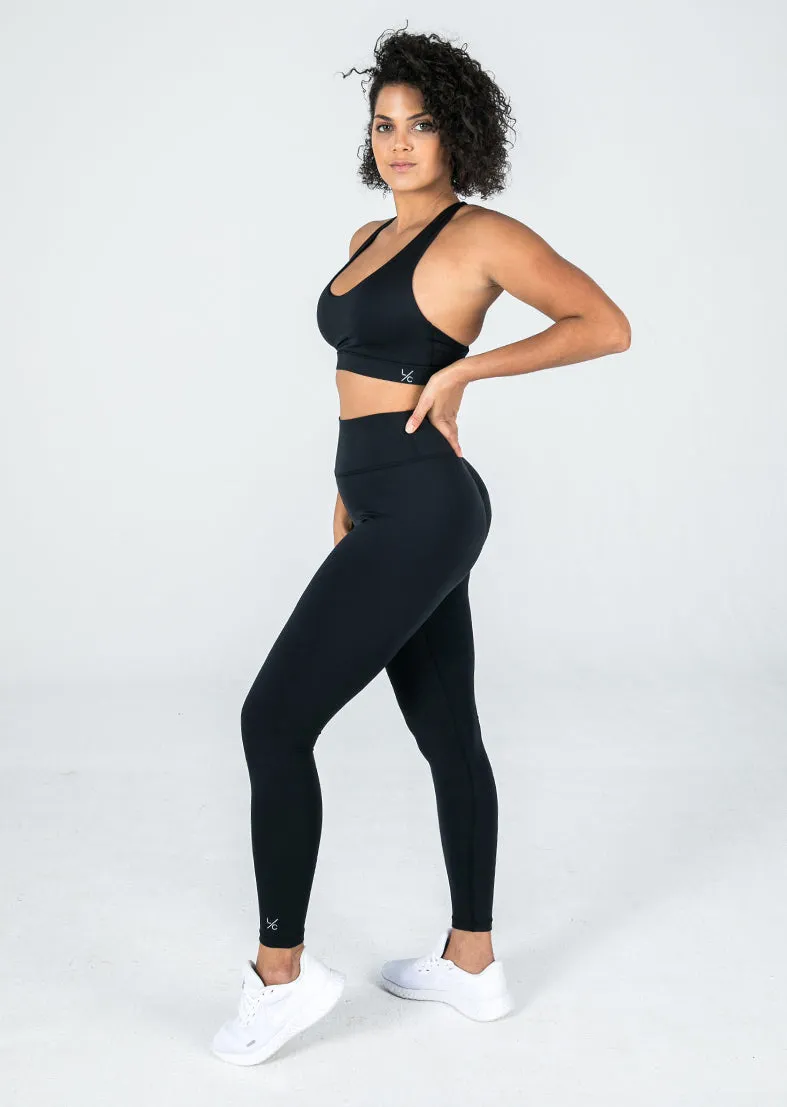 Elevate Touch Scrunch Bum Legging Black