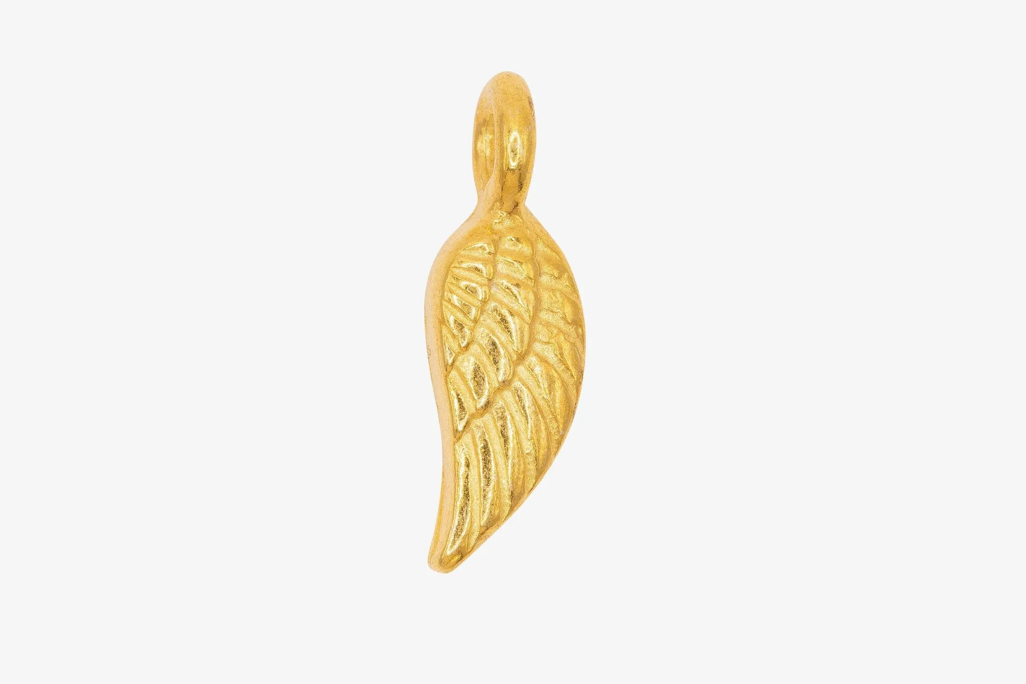 Feather Wing Charm Wholesale 14K Gold, Solid 14K Gold, G150