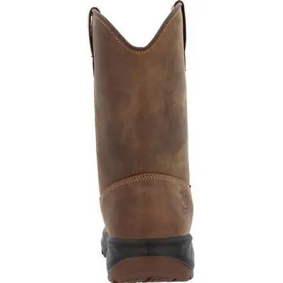 Georgia Men's Boot Ot 10" Waterproof Pull On Work Boot -Brown- GB00523