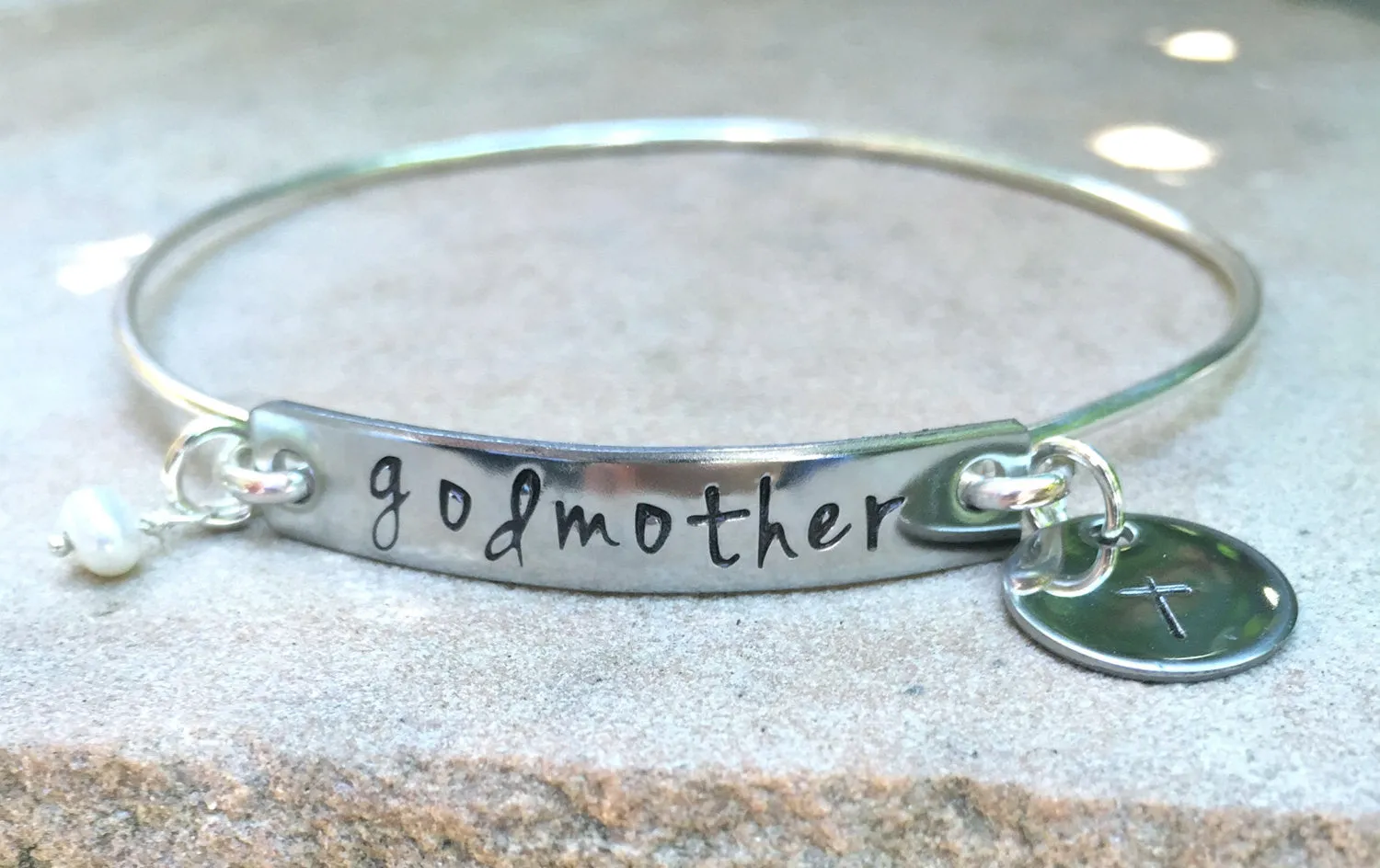 Godmother Bracelet, Godmother Gifts, Baptism Gifts, Personalized Godmother Jewlelry, natashaaloha