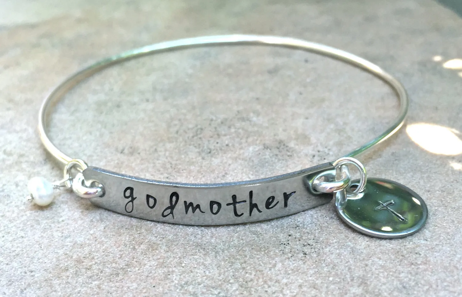 Godmother Bracelet, Godmother Gifts, Baptism Gifts, Personalized Godmother Jewlelry, natashaaloha