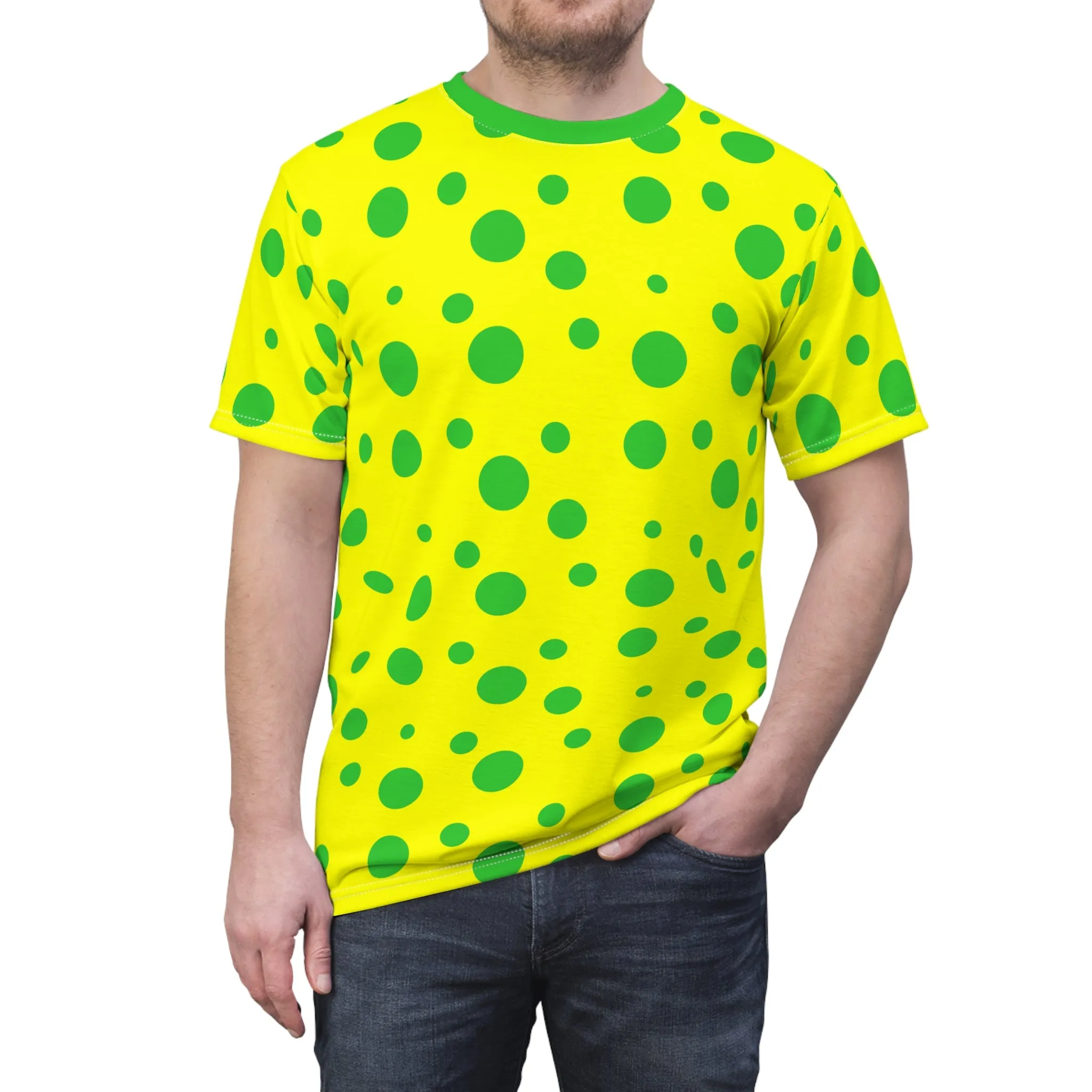 Green Spotted Yellow Unisex Tee